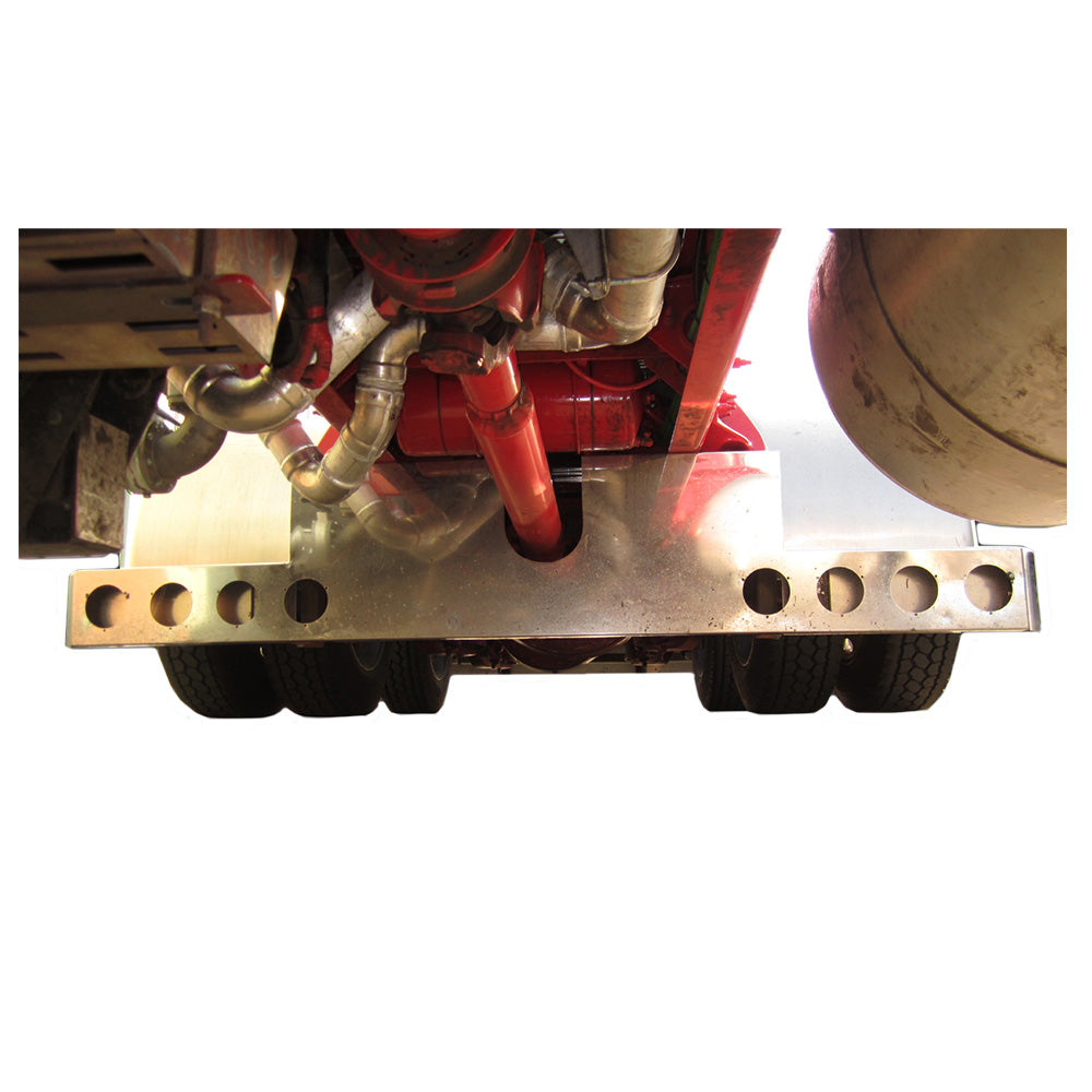 94" x 8" One-Piece Rear Light Bar with 4" Cutouts and Drive Shaft Notch