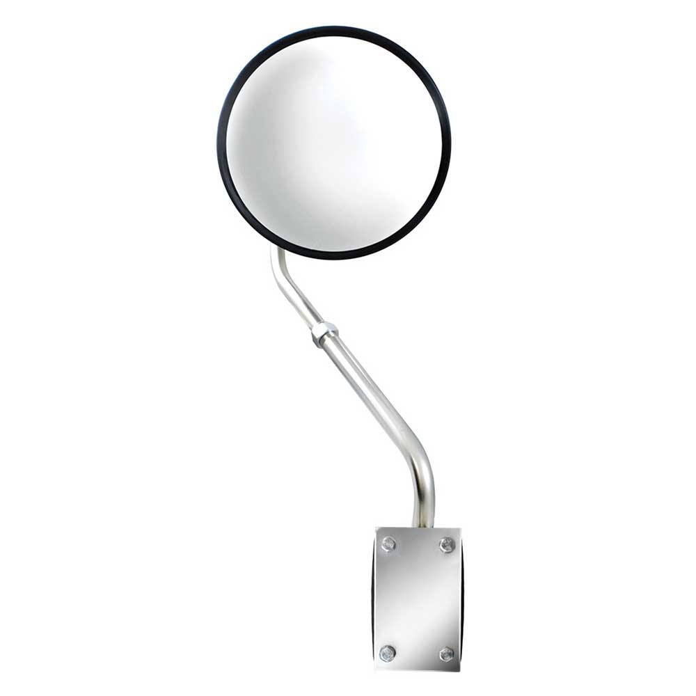 8-1/2" Stainless Steel Hood Mount Convex Mirror