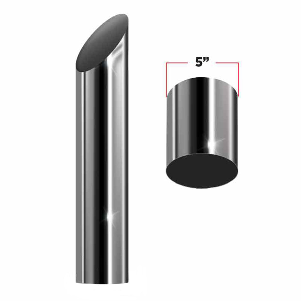 5"D x 36"L Mitered Top Stack Plain End