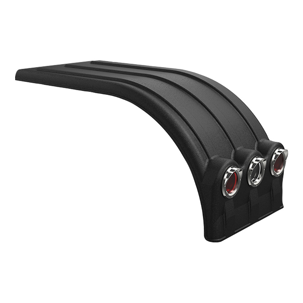 53" Black Poly Brute MIN900 Full Fender with Lightbox