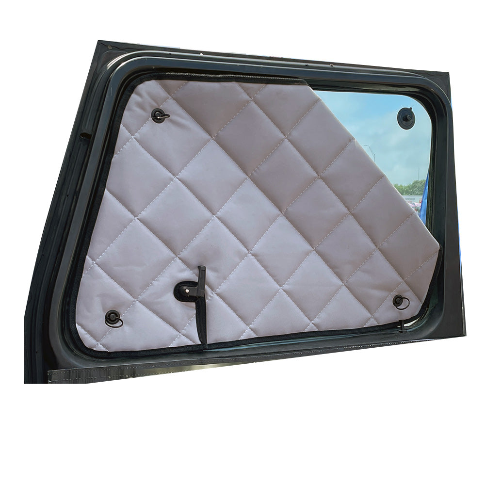 Kenworth K100C, K100E ZenEclipse Blackout Window Covers with Peeper - Tan