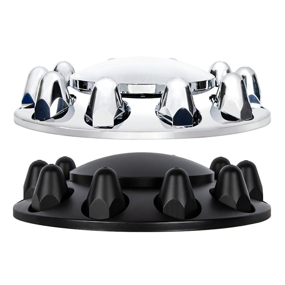 Front Axle Cover with Dome Cap and 1-1/2" Push-On Nut Covers