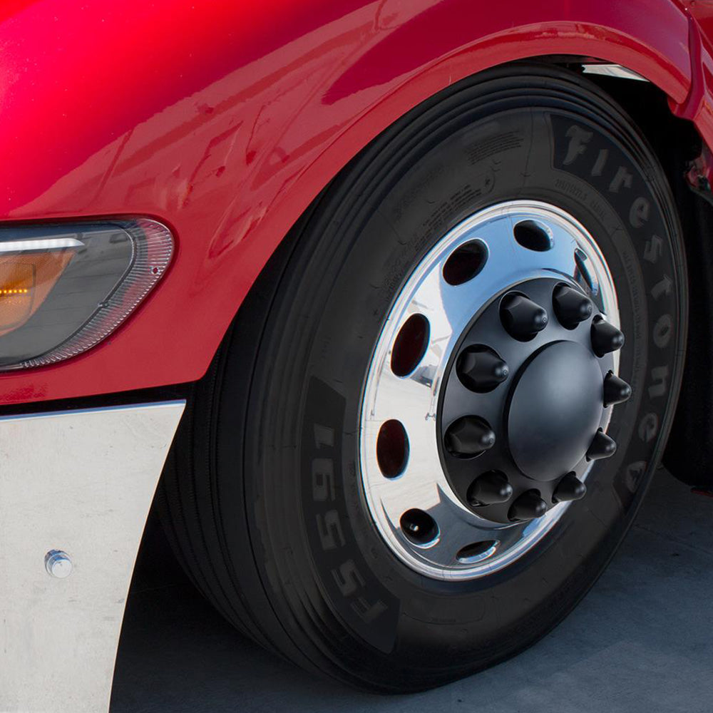 Front Axle Cover with Dome Cap and 1-1/2" Push-On Nut Covers
