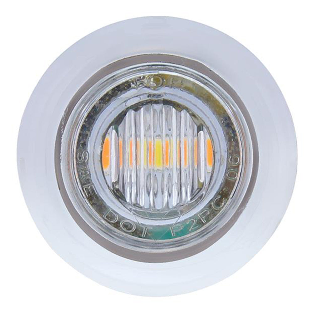 3/4" 3 LED Mini Double Fury Dual Color Marker Light