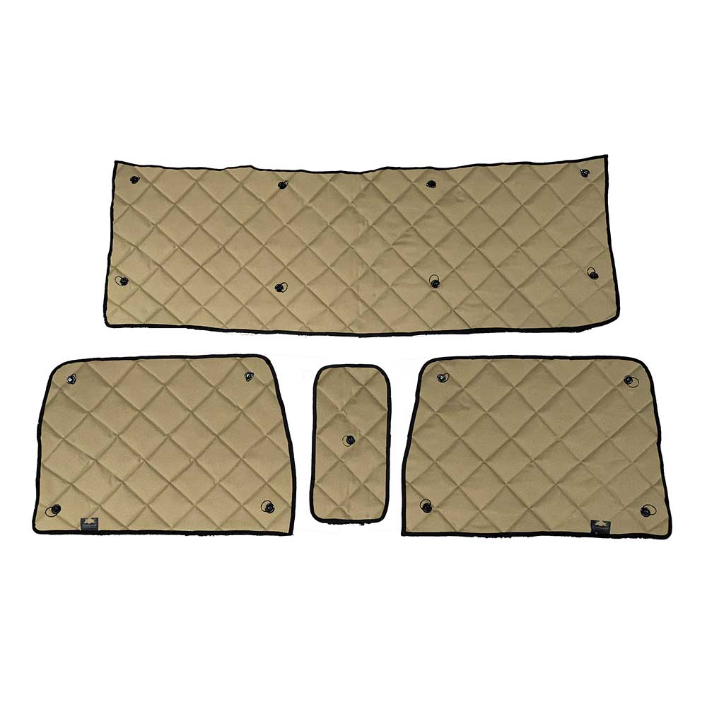 Peterbilt 330, 335, 337, 348, 365, 367, 384, 386, 388, 389, 379 ZenEclipse Blackout Window Covers with Peeper - Tan