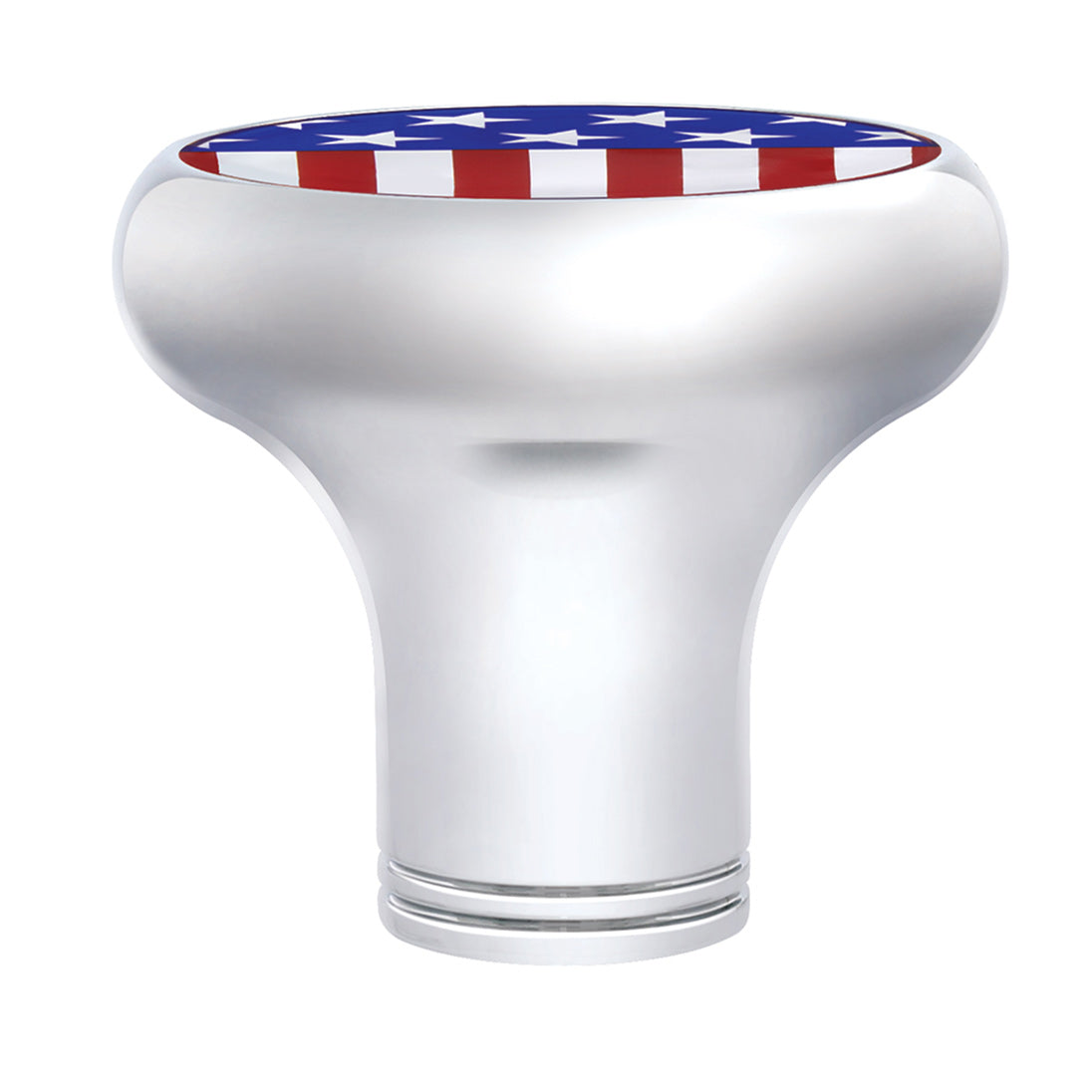 Chrome Air Valve Knob with US Flag