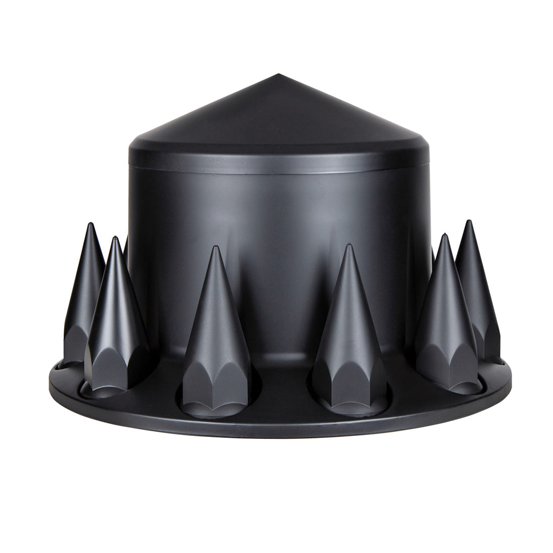 Matte Black Rear Axle Cover with 33mm Spike Thread-On Nut Covers