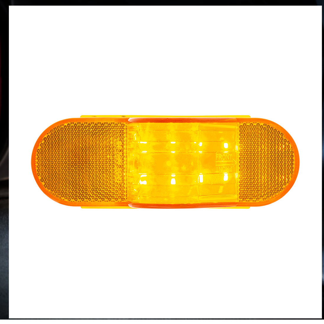 6-1/2" 8 LED Mid Trailer Turn Signal Amber Light