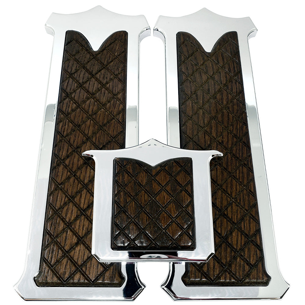 Peterbilt 3-Piece Diamond Walnut Pedal Set