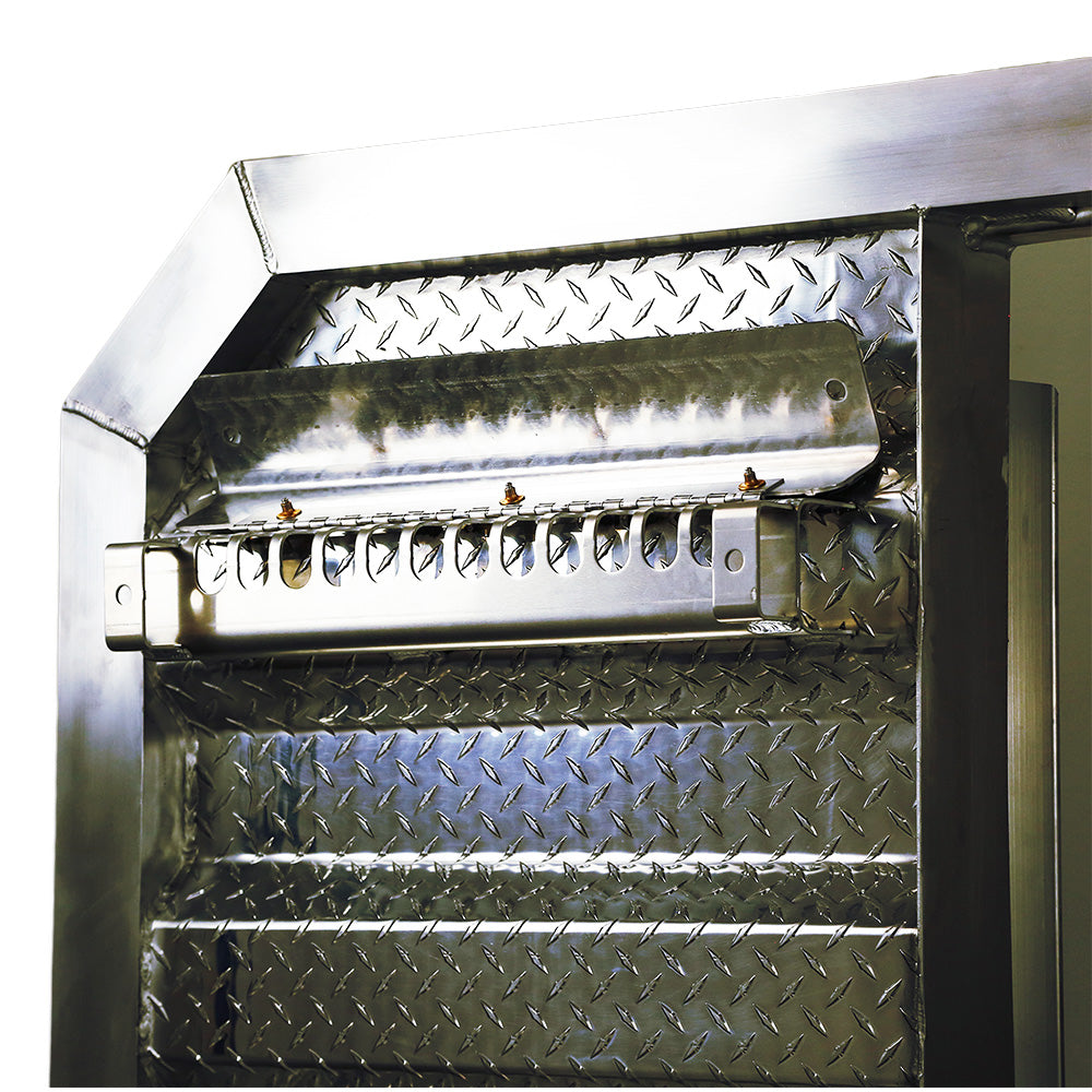 68" x 80" Cab Rack with Jail Bar Window, 2 Chain Hangers, 2 Chain Trays, and Base Box