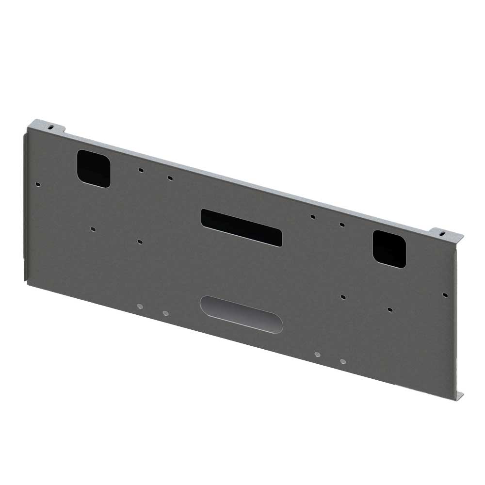 20" Powder Coasted Carbon Steel Mounting Plate for Lincoln Chrome Freightliner Blind Mount Bumpers