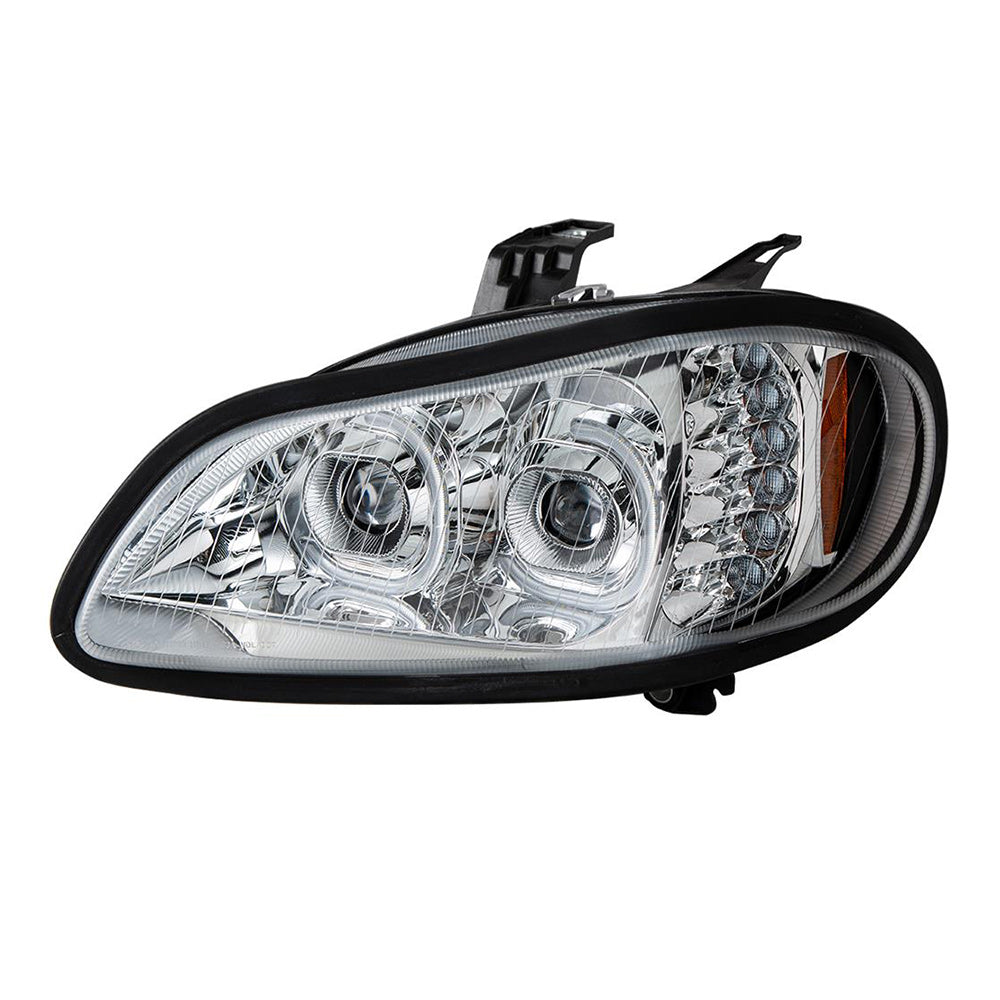 Freightliner M2 2002+ LED Chrome Headlight Assembly