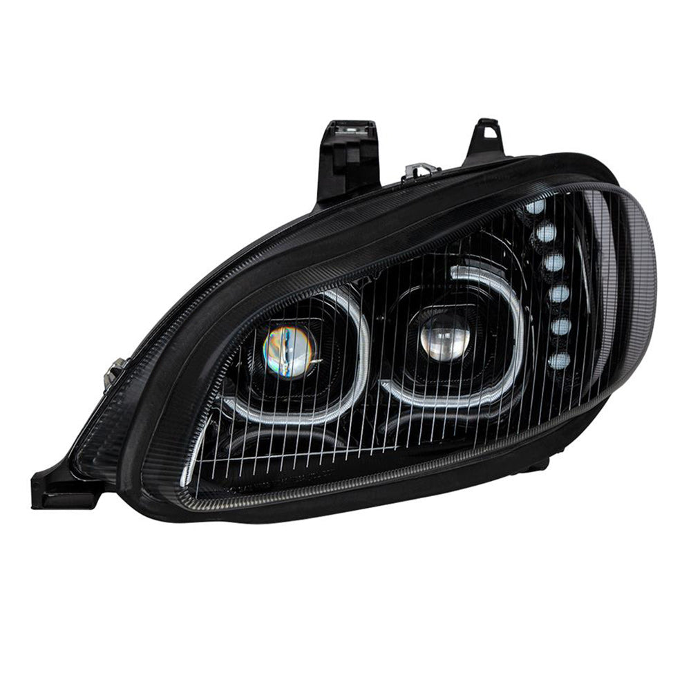 Freightliner M2 2002+ LED Black Headlight Assembly