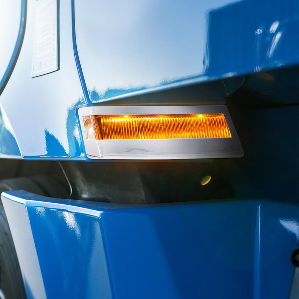Freightliner Cascadia 2018+ Chrome Plastic Turn Signal Bezels