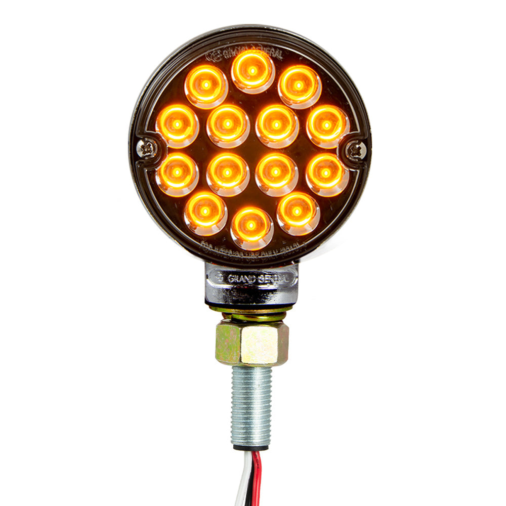 3" Pearl Double Face LED Pedestal Light with Smoke Lens