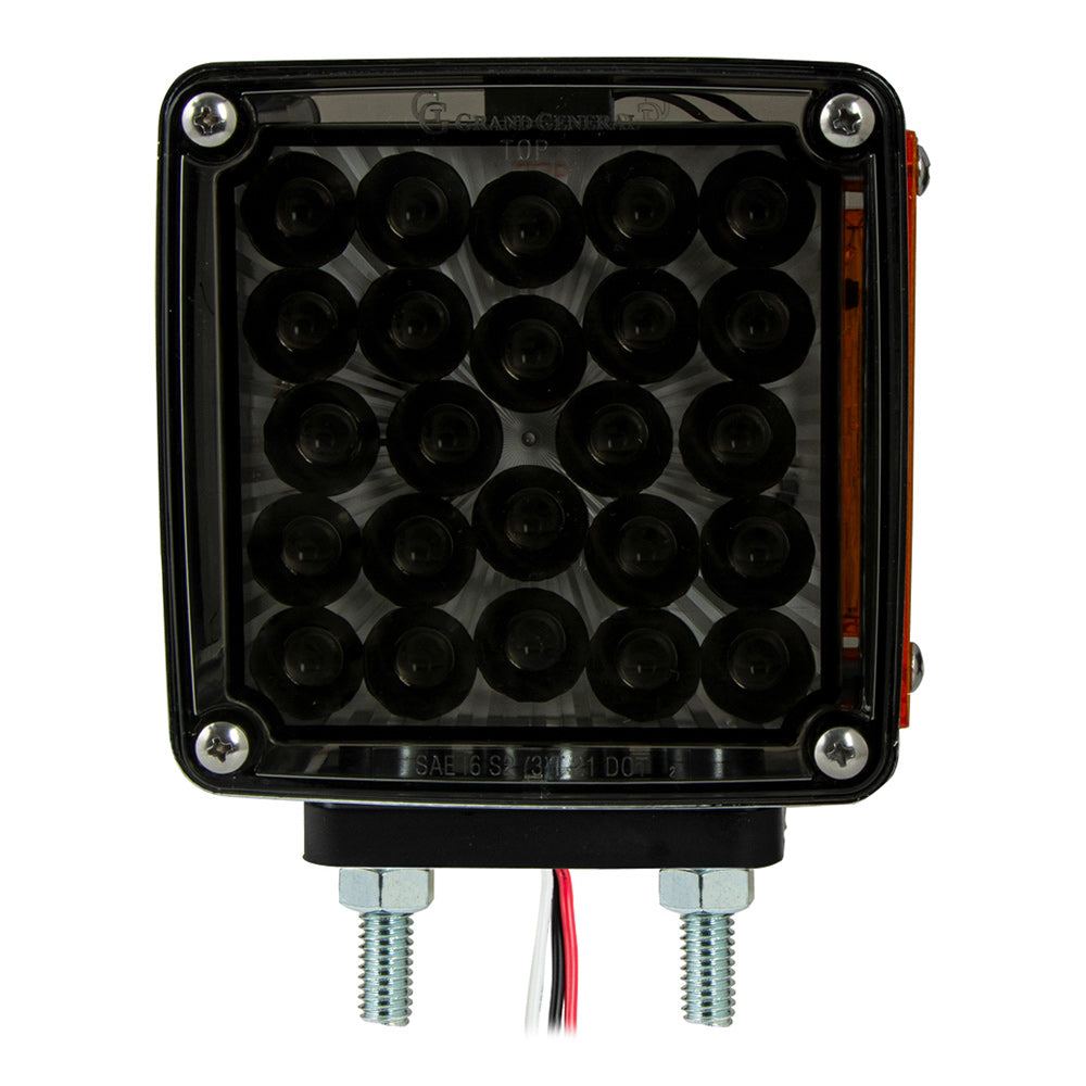 4-1/2" Pearl Double Face LED Pedestal Light with Smoke Lens