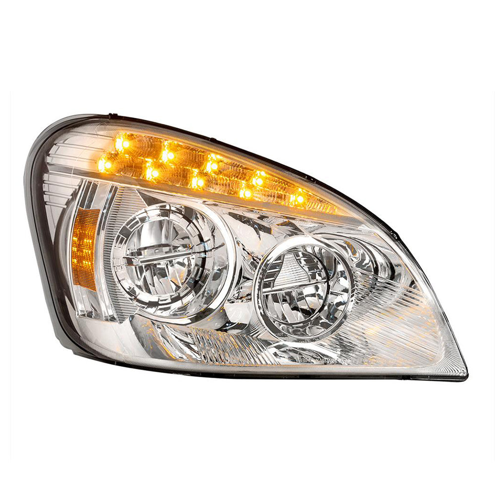 Freightliner Cascadia 2008-2017 Chrome Inner Housing Competition Series LED Headlight