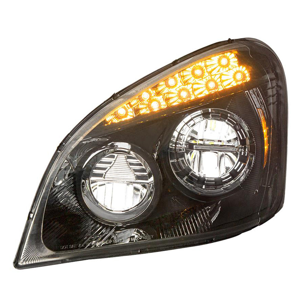 Freightliner Cascadia 2008-2017 Black Inner Housing Competition Series LED Headlight