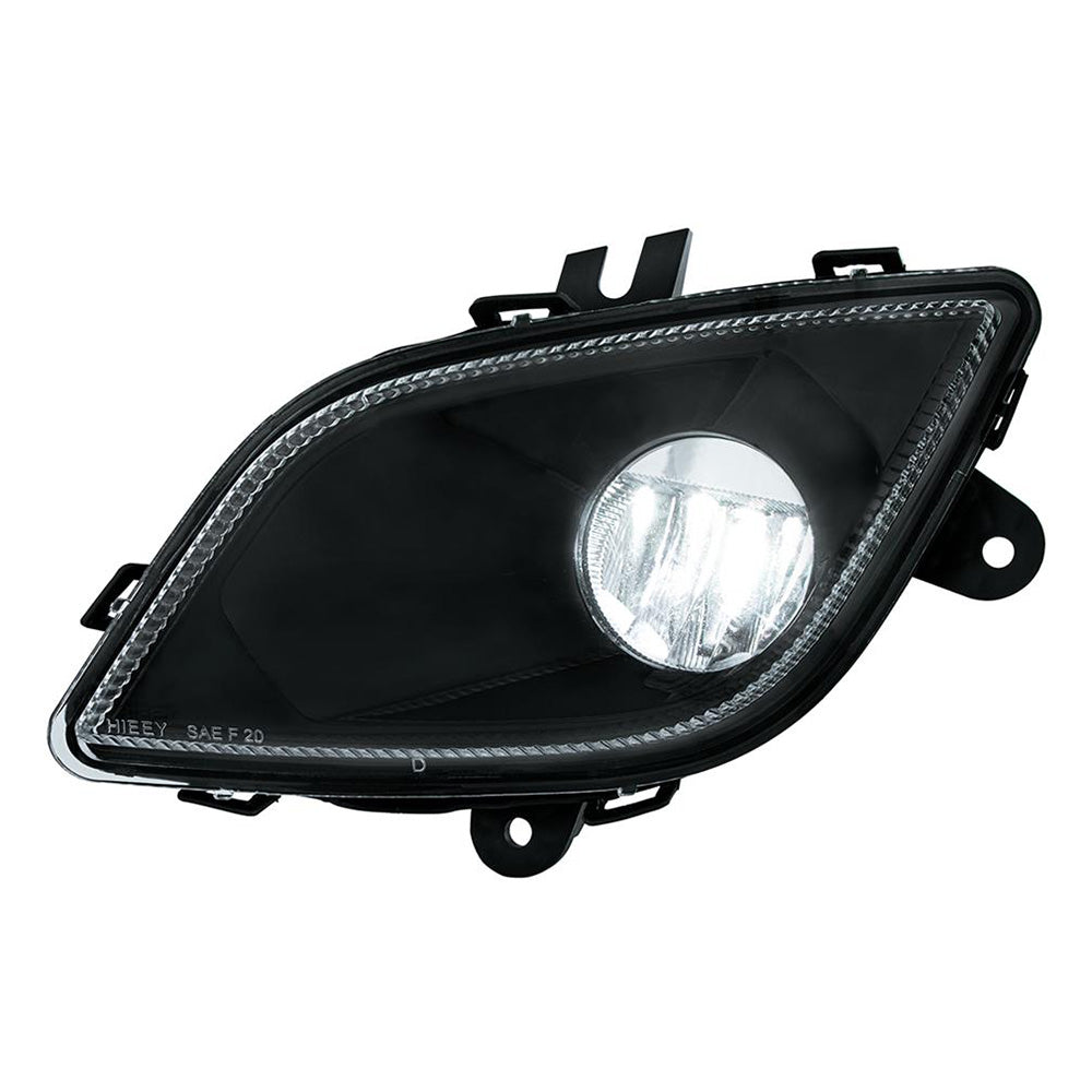 Freightliner Cascadia 2018+ Black Inner Housing Fog Light With Single LED "“ Competition Series