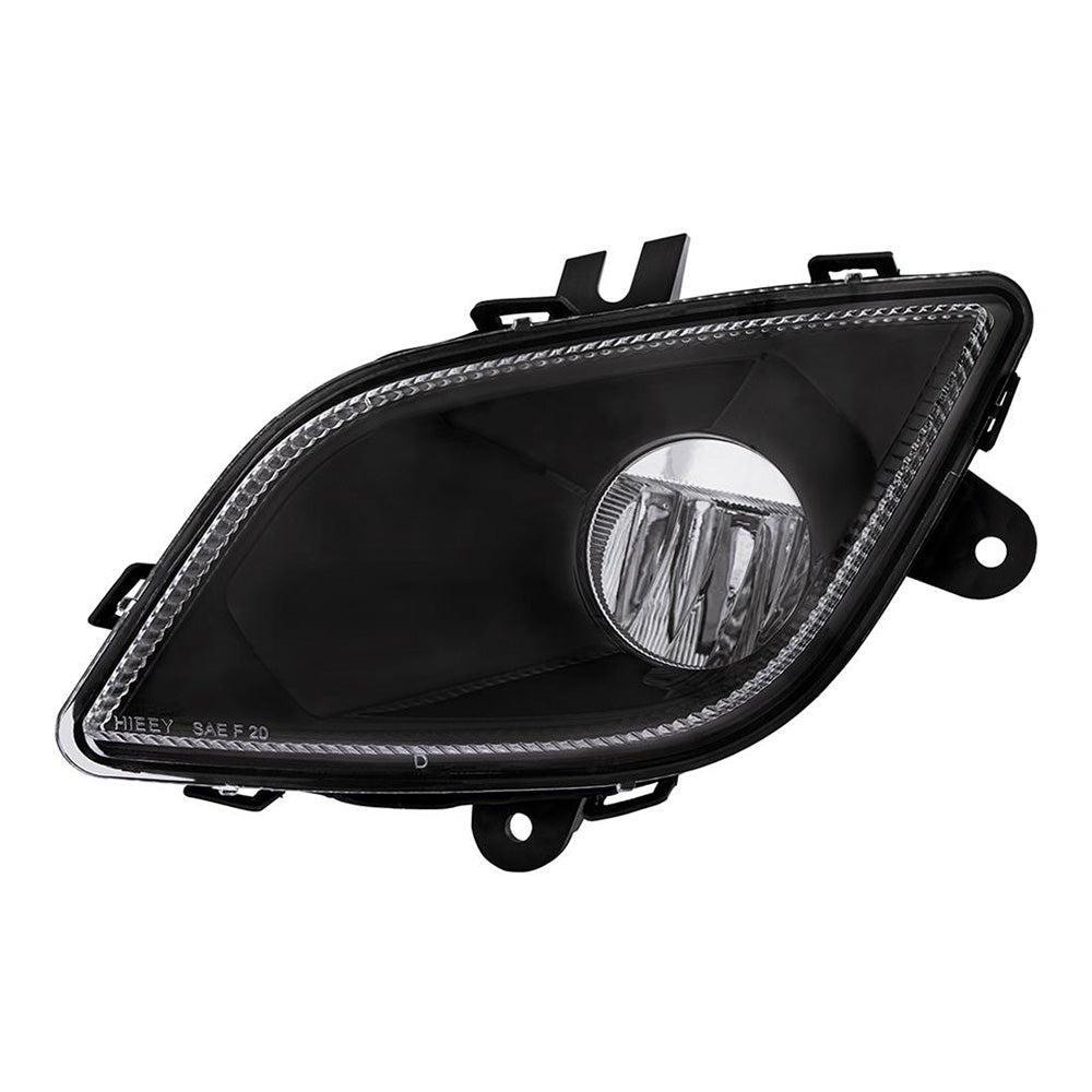 Freightliner Cascadia 2018+ Black Inner Housing Fog Light With Single LED "“ Competition Series