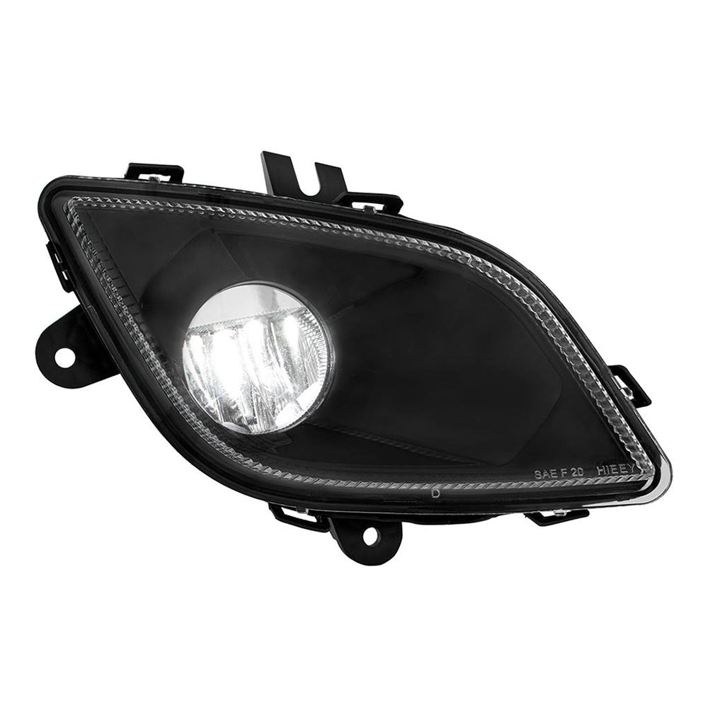 Freightliner Cascadia 2018+ Black Inner Housing Fog Light With Single LED "“ Competition Series