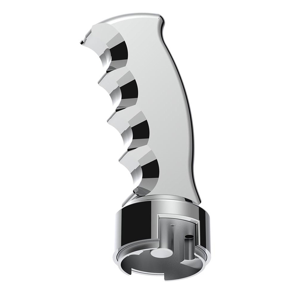 Chrome Pistol Grip Shifter Knob with 13/15/18 Speed Adapter