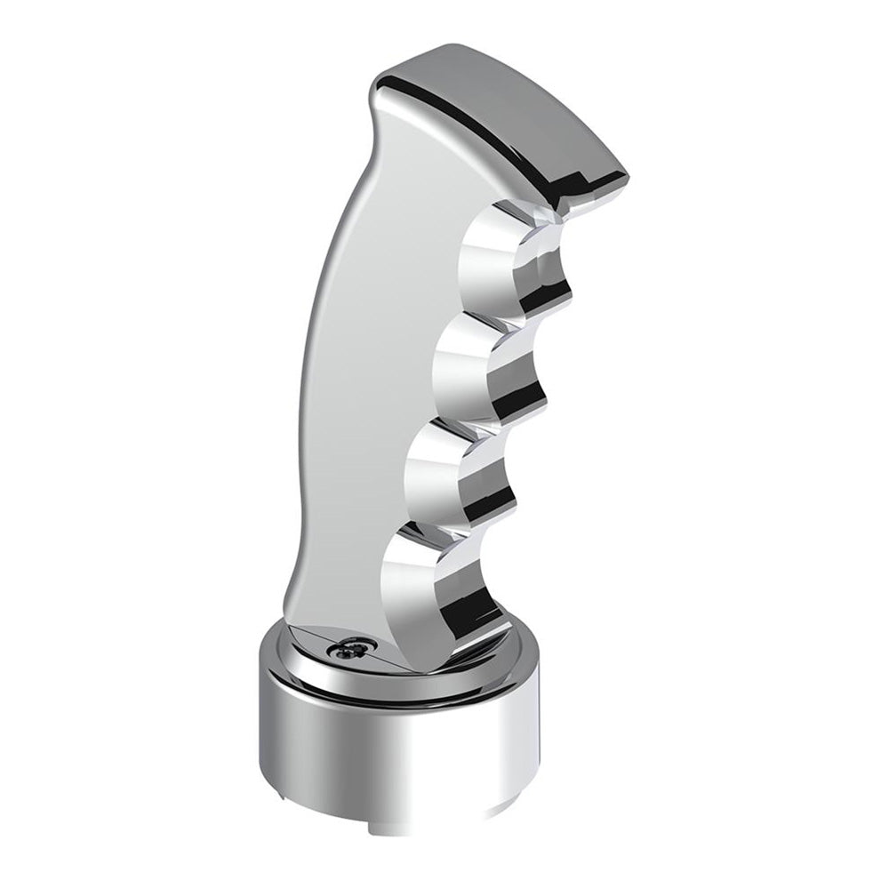 Chrome Pistol Grip Shifter Knob with 13/15/18 Speed Adapter