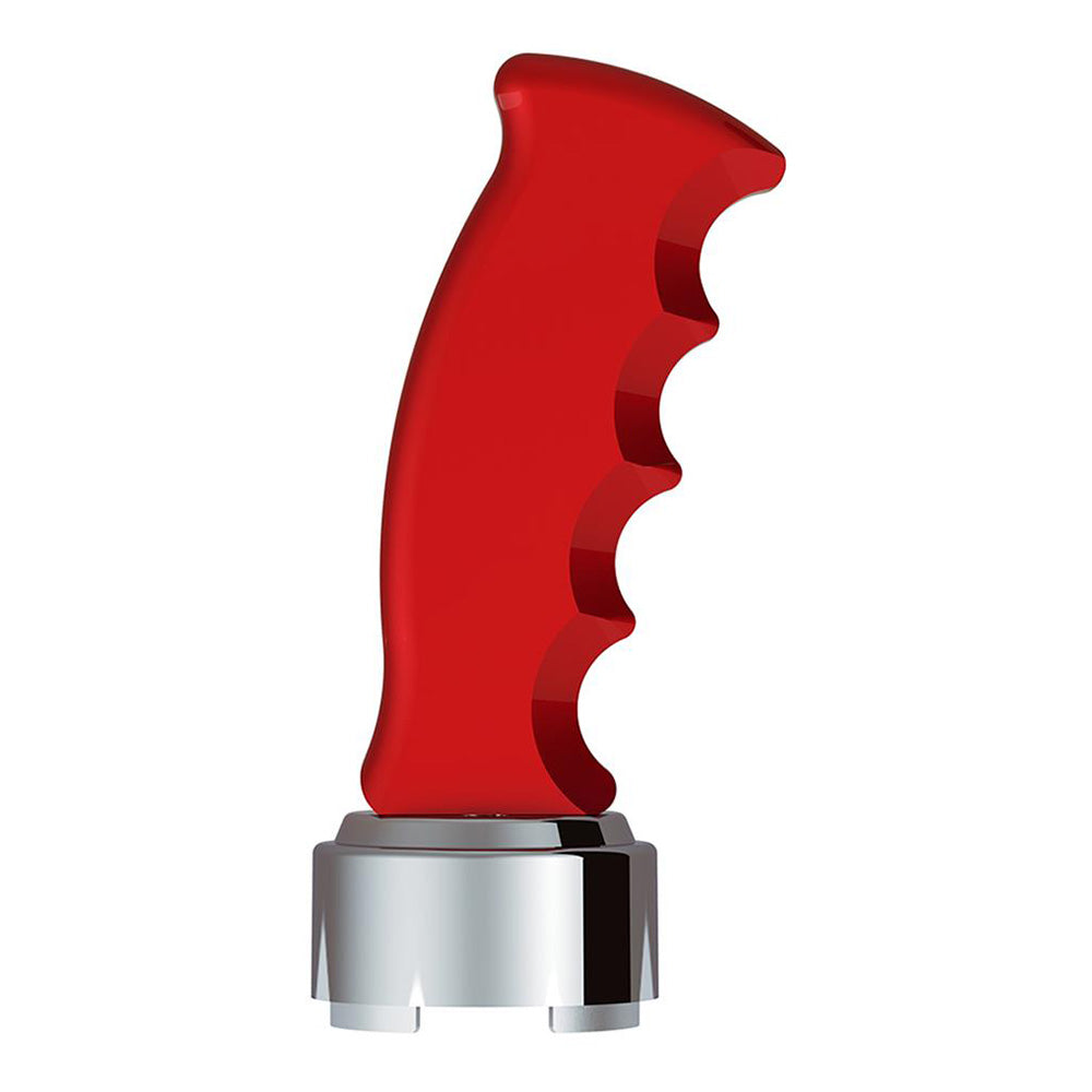 Red Pistol Grip Shifter Knob with 13/15/18 Speed Adapter