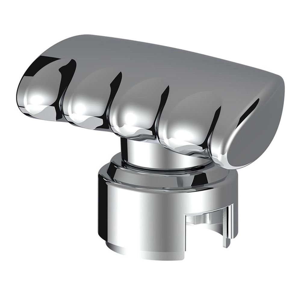 Chrome T Shape Gear Knob with 13/15/18 Speed Adapter