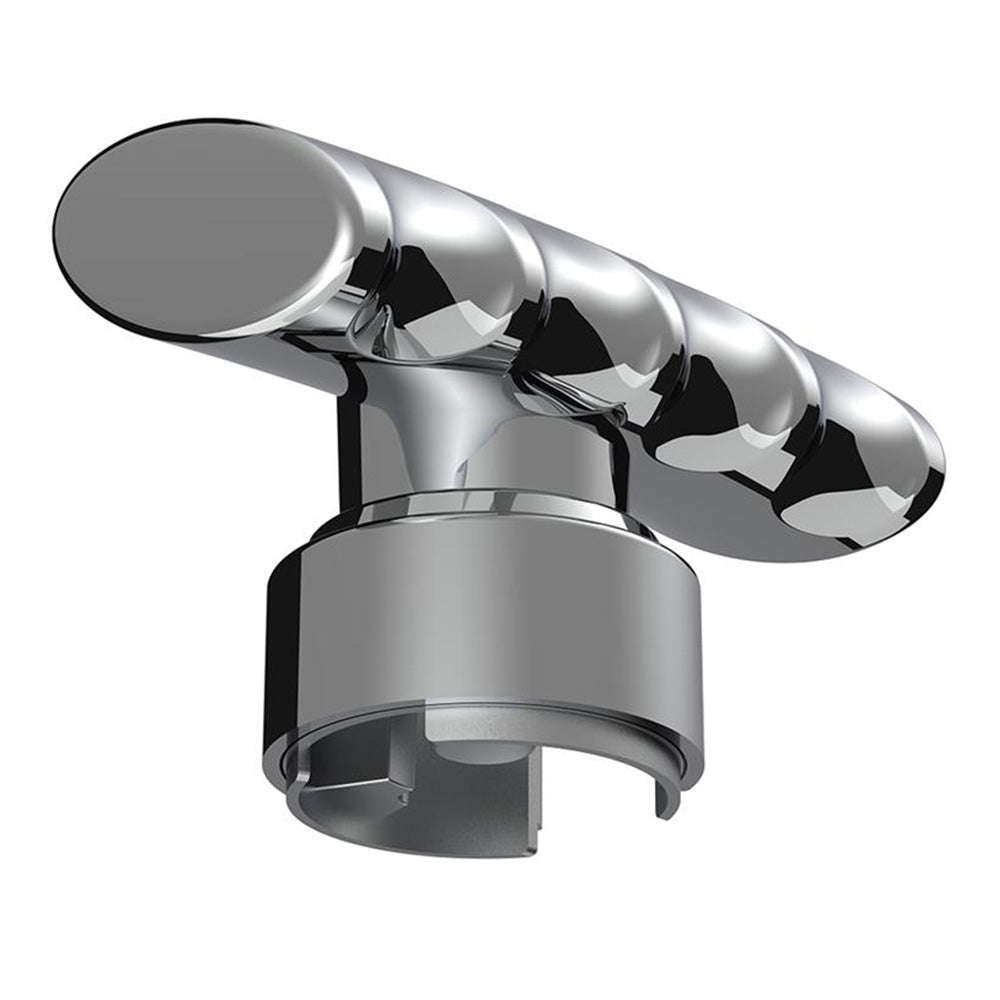 Chrome T Shape Gear Knob with 13/15/18 Speed Adapter