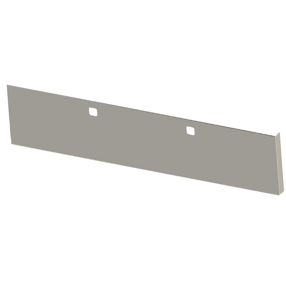 22" Peterbilt 365, 367, 388, 389, 567 Kenworth W990 Boxed End Chrome Plated Blind Mount Bumper with Tow Holes