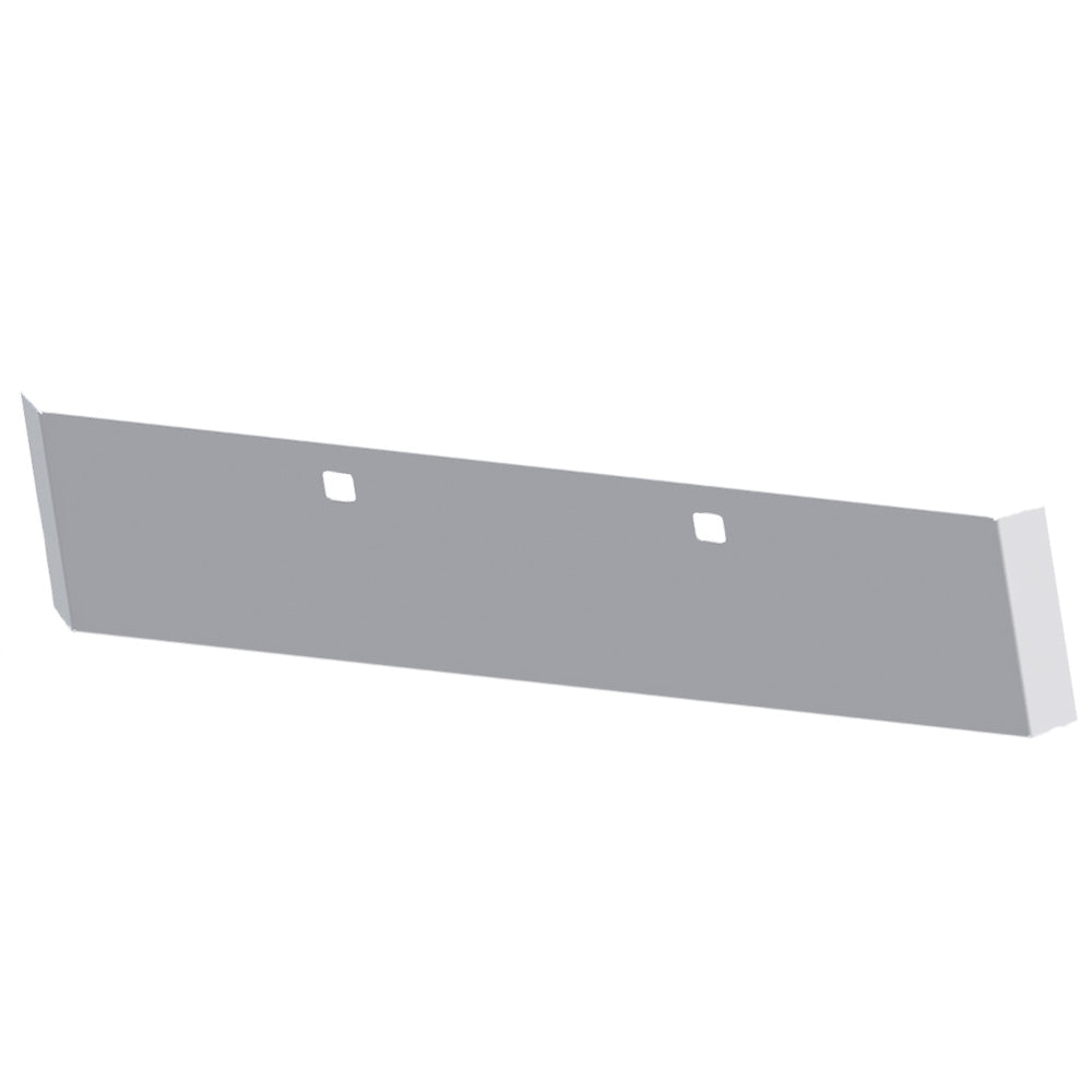 22" Mitered Chrome Plated Blind Mount Bumper with Tow Hole Cutouts for Peterbilt 365, 367, 388, 389, 567 and Kenworth W990