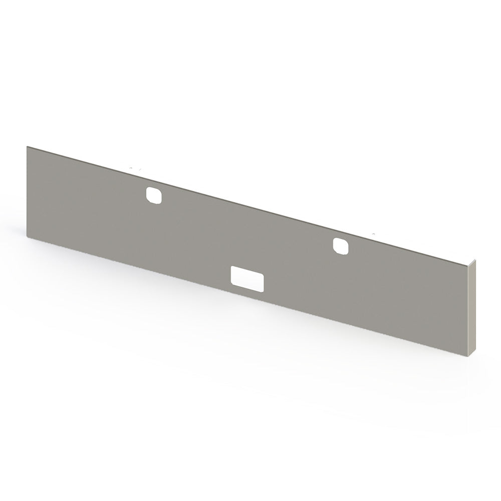 Kenworth W900L, W900B 20" Boxed End Blind Mount Chrome Plated Bumper with Step and Tow Holes