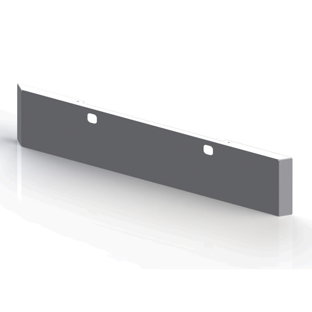 Kenworth W900B, W900L 20" Chrome Plated Mitered End Blind Mount Bumper with Tow Holes