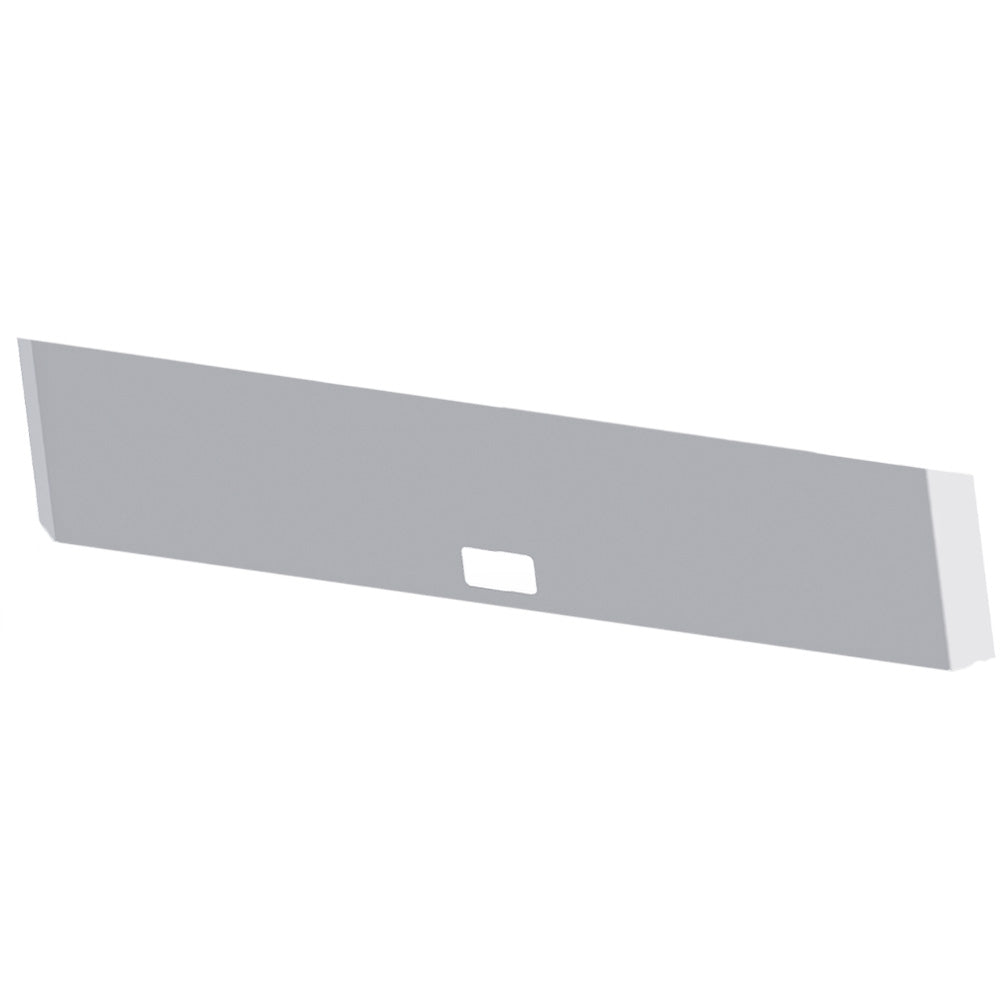 Kenworth W900B, W900L 22" Chrome Plated Mitered End Blind Mount Bumper with Step Hole