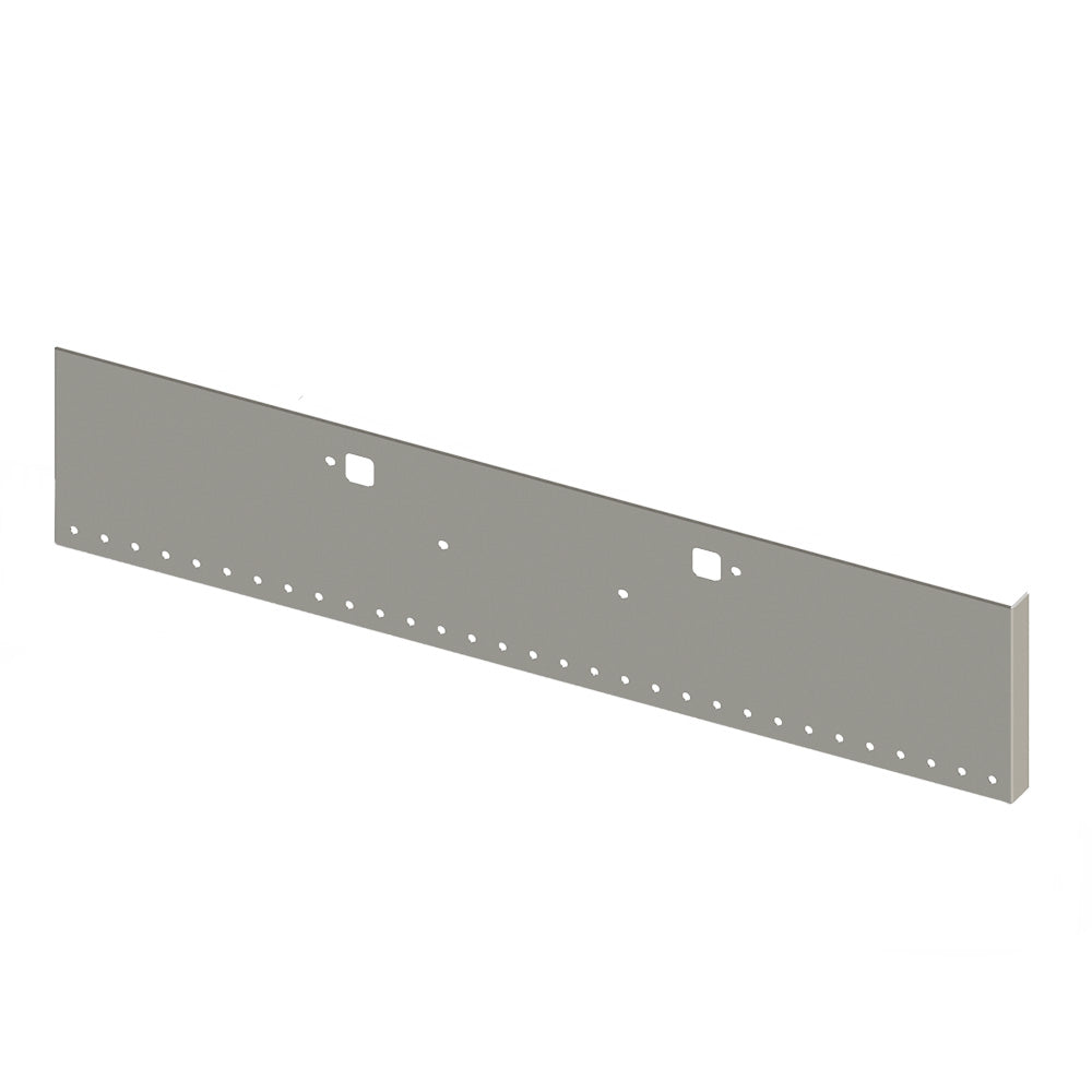 Peterbilt 365, 367, 388, 389, 567 20" Boxed End Chrome Bumper with Thirty-One 3/4" Light Cutouts and Tow Holes