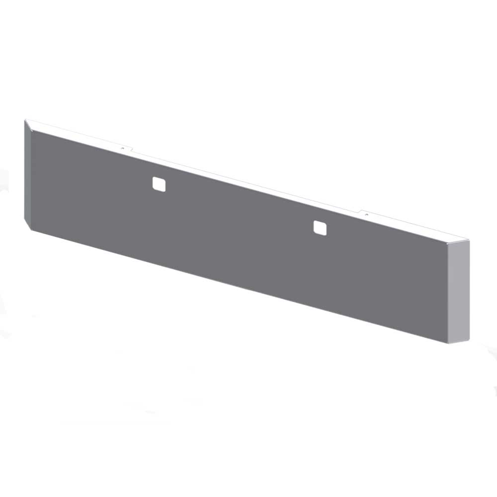 22" Peterbilt 365, 367, 388, 389, 567 Chrome Plated Stainless Steel Blind Mount Mitered End Bumper with Tow Holes