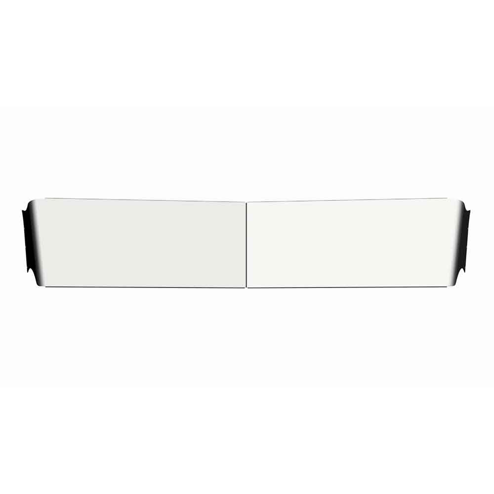 Peterbilt 379, 388, 389 Chrome Plated Stainless Steel 12" Straight Visor