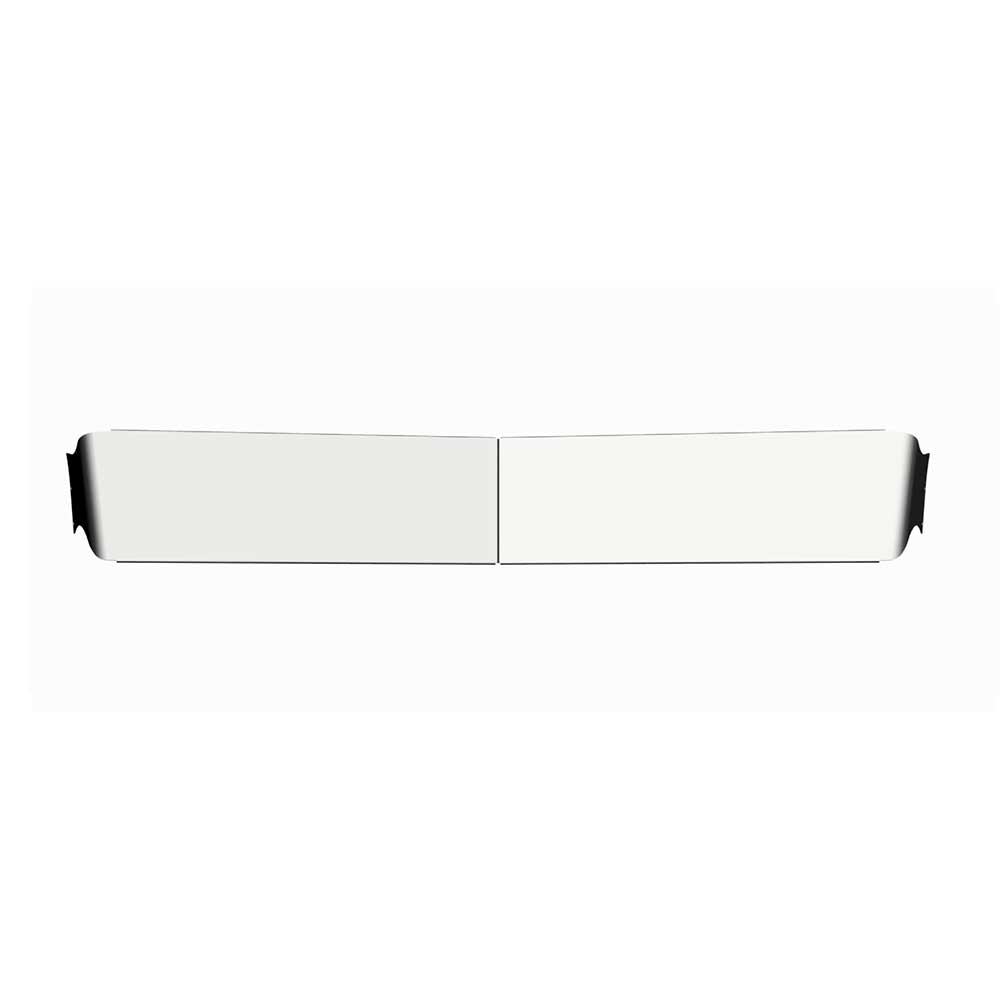 Kenworth W900 Flat Windshield Chrome Stainless 10" Straight Shorty Visor