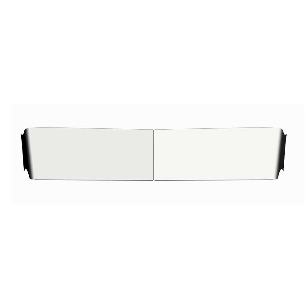 Kenworth W900 Flat Windshield Chrome Stainless 13" Straight Visor