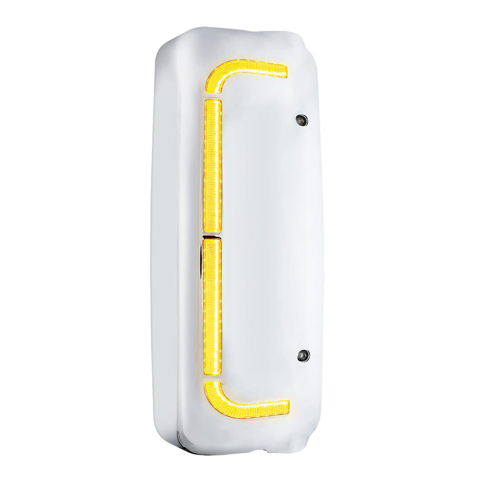 Freightliner Century, Columbia 48 Sequential LED Chrome Mirror Cover