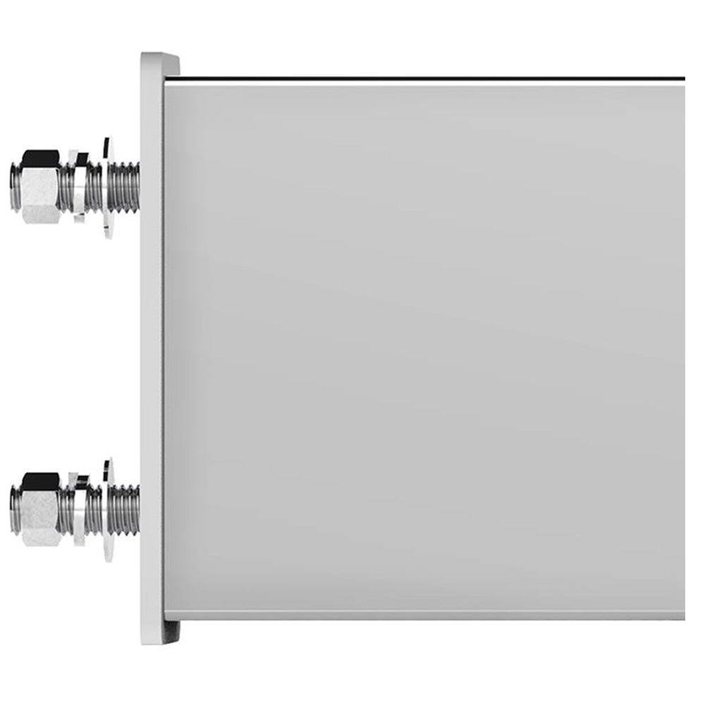 Stainless Steel Rear Light Bars with Six 4" Turbine 16 LED Lights with Grommet, 3-3/4" Bolt Spacing