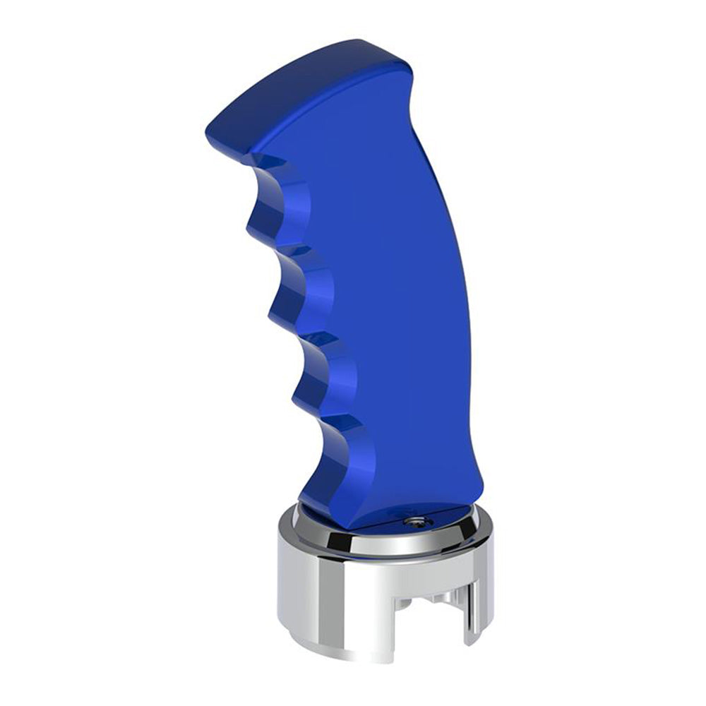 Blue Pistol Grip Shifter Knob with 13/15/18 Speed Adapter