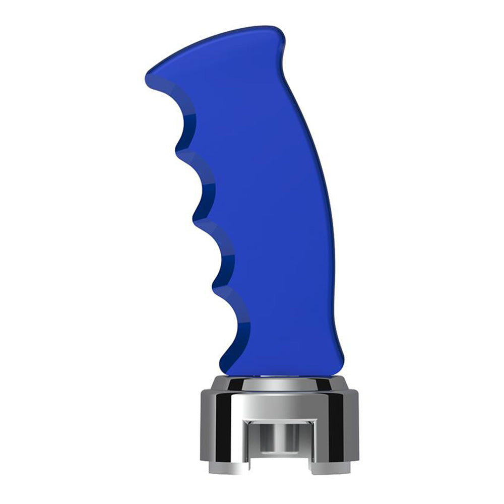 Blue Pistol Grip Shifter Knob with 13/15/18 Speed Adapter