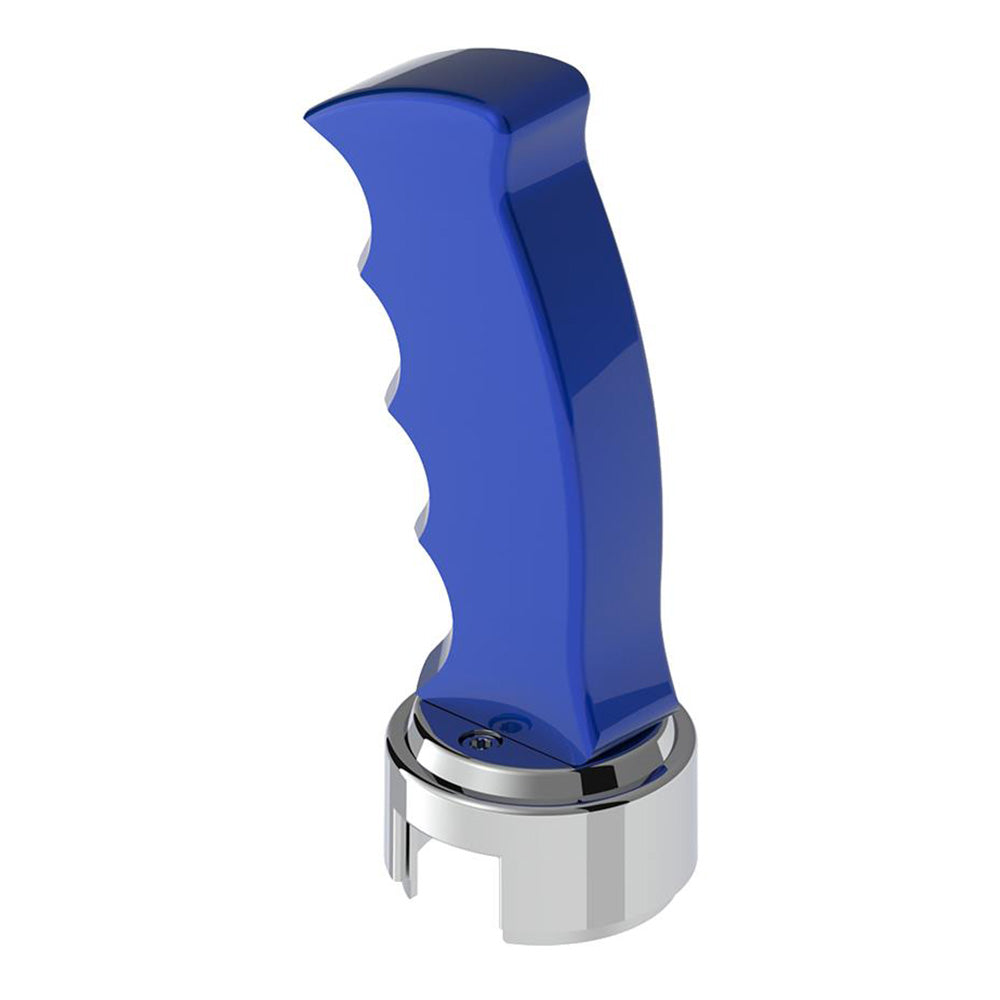 Blue Pistol Grip Shifter Knob with 13/15/18 Speed Adapter