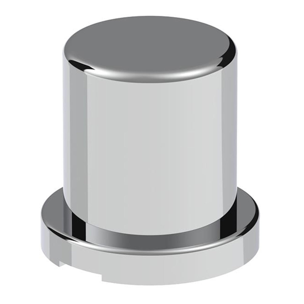 3/4" x 1-1/4" Chrome Plastic Top Hat Nut Covers - Push On 10PK