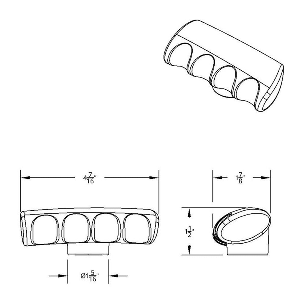 T Shape Gearshift Knob - Thread On