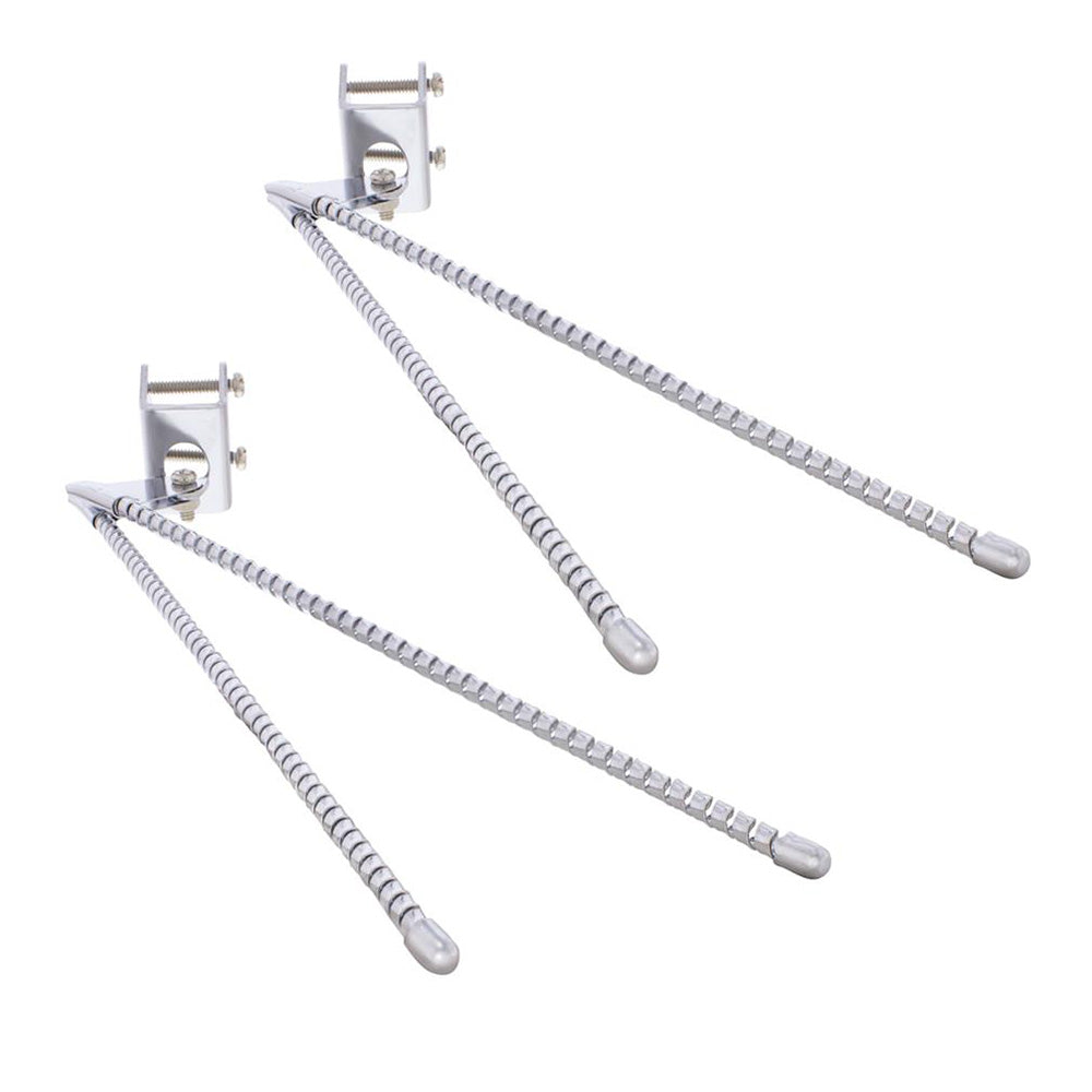 Chrome Curb Feelers with 11-3/4" Flex Wire - 2 Pack