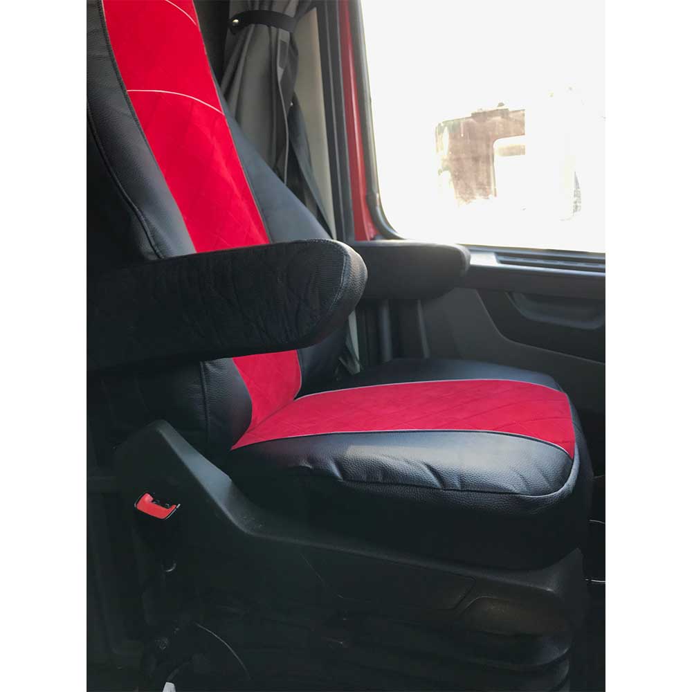 Red Corduroy Seat Cover for Volvo