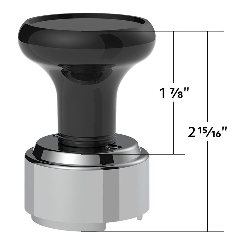 Black Gearshift Knob with 9/10 Speed Adapter - Thread On